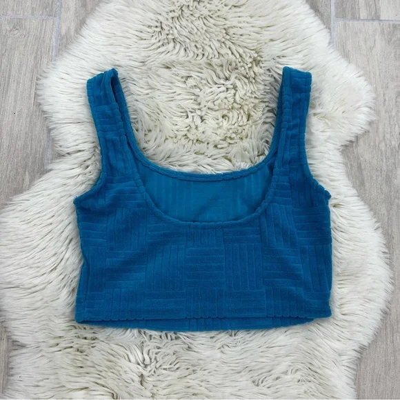 Fashion Nova Teal Textured Beach Set - Picture 6 of 6